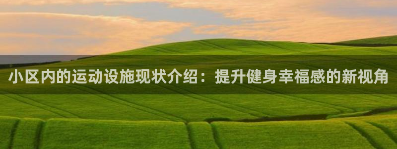 海南意昂体育4：小区内的运动设施现状介绍：提升健身幸福感的新