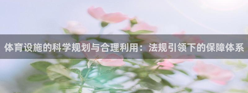 意昂4五金厂：体育设施的科学规划与合理利用：法规引领