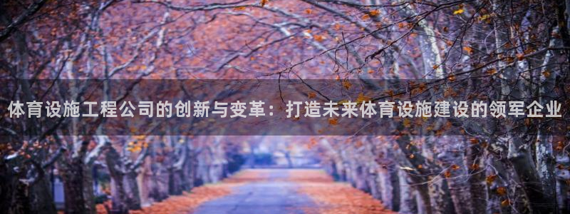 意昂体育4平台注册流程图：体育设施工程公司的创新与变革：打造 
