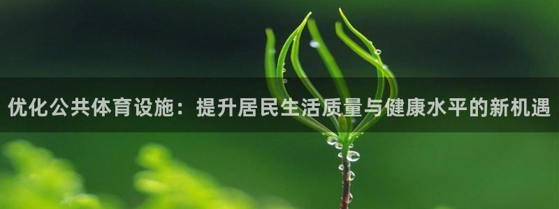 意昂体育4联系电话：优化公共体育设施：提升居民生活质量与健康